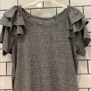 Current/Elliott double ruffle T-shirt size 0
